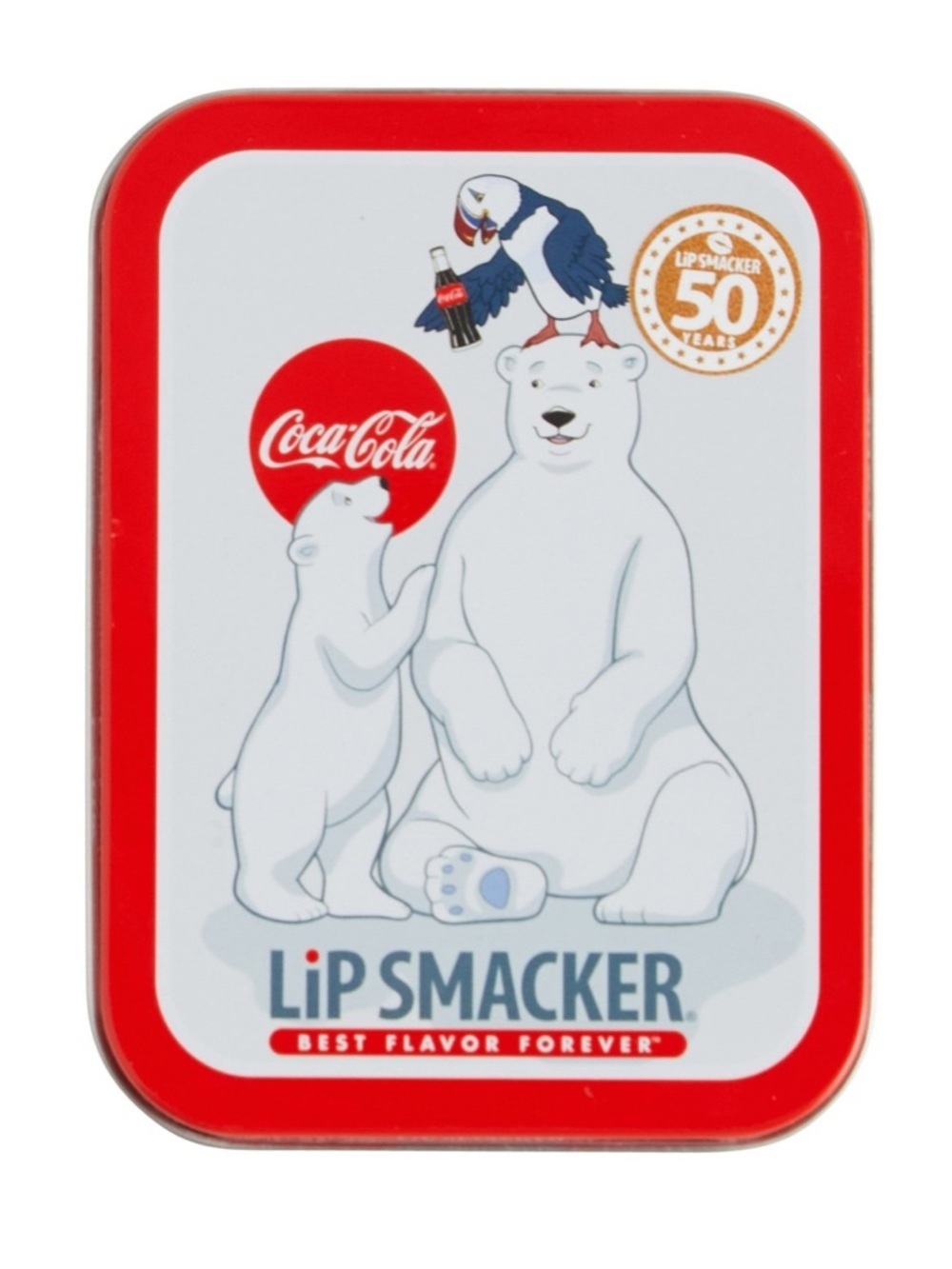 Lip Smacker x Coca-Cola Polar Bear 3-Piece Lip Balm Tin